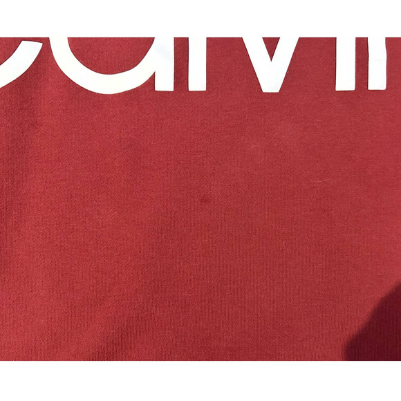 Calvin Klein Cranberry Logo Cotton Sweatshirt Womens Size XS - Picture 2 of 6